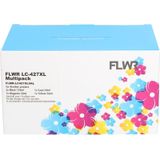 FLWR Brother LC-427XL Multipack zwart en kleur (FLWR-LC427XLVAL) - Inktcartridge - Huismerk (compatible)