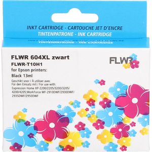 FLWR - Epson 604XL - Inktcartridge - Zwart - Huismerk