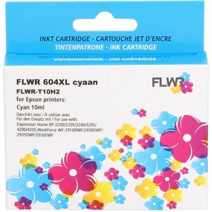 FLWR Epson 604XL cyaan (FLWR-T10H2) - Inktcartridge - Huismerk (compatible)
