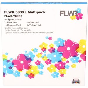 FLWR - Inktcartridge Multipack / 503XL / Zwart en Kleur - Geschikt voor Epson