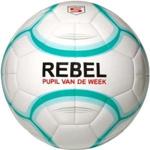 Rebel Voetbal Pvc Maat 5 Wit / Groen (pupil Van De Week)