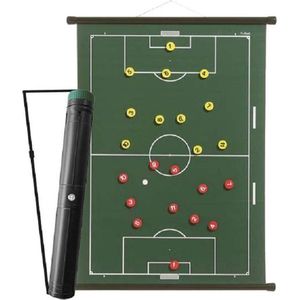 Sportec Oprolbaar Magnetisch HOCKEY Coachbord 52 X 74 cm + Draagkoker!