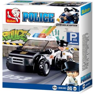 Sluban - Patrouille Wagen - Bouwstenen - 88 Onderdelen
