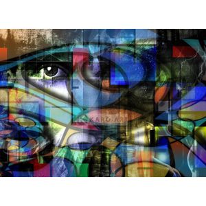 Afbeelding op acrylglas - Abstract modern, het oog