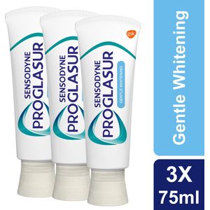 Sensodyne - Tandpasta - Proglasur Multi Action Gentle Whitening - 75ml - 3 Stuks - Voordeelverpakking