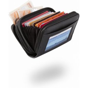 Safe Wallet 2.0 Portemonnee - RFID blocking - Pashouder - - Zwart - 36 pasjes
