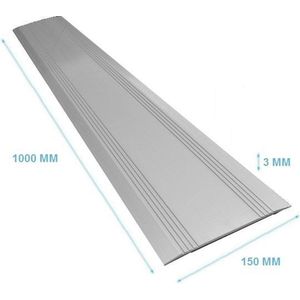 Drempelvervanger - 3 x 150 x 1000 mm Aluminium