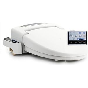 Smart toiletbril, bidet, verwarmde toiletbril, instelbare temperatuur, douche, wc-opzetstuk met zelfreinigende sproeiers, warme luchtdroging en afstandsbediening
