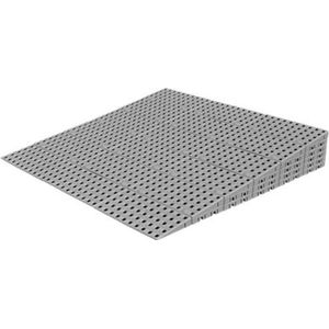 Drempelhulp Buiten - 11 tot 12,6 cm (H) x 87,5 cm (B) - Verstelbare Oprijplaat / Drempelplaat - Oprijhelling - 6 laags