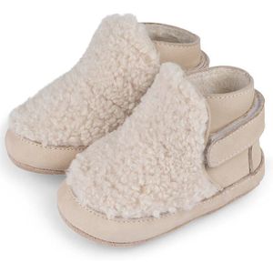 Baby Dutch - Teddie Babyboots - Natural - Nubuck Leer
