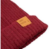 Baby Dutch Beanie Bordeaux - Kindermuts - 6 maanden tot 4 jaar