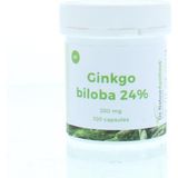 Natuurapotheek Ginkgo biloba 24% 200mg  100 capsules