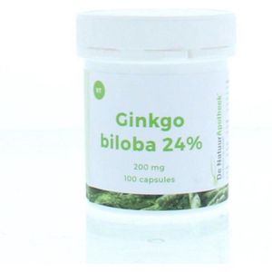 Natuurapotheek Ginkgo biloba 24% 200mg  100 capsules