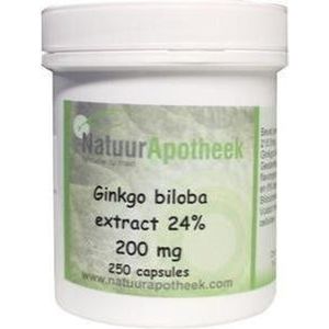 Natuurapotheek Ginkgo biloba 24% 200mg  250 capsules