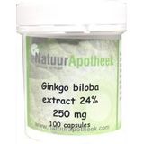 Natuurapotheek Ginkgo biloba 24% 250mg  100 capsules