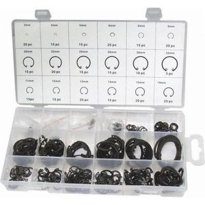 Weber Tools - Circlips Inwendig - 290 Pcs - Zwart - Gefosfateerd