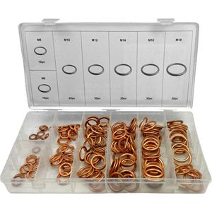 Weber Tools gevulde koperen ringen assortiment 150 delig type FD2011