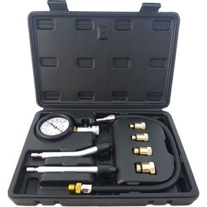 Compressietester - Voor Benzinemotoren - Max Druk 300 PSI - Inclusief Adapters