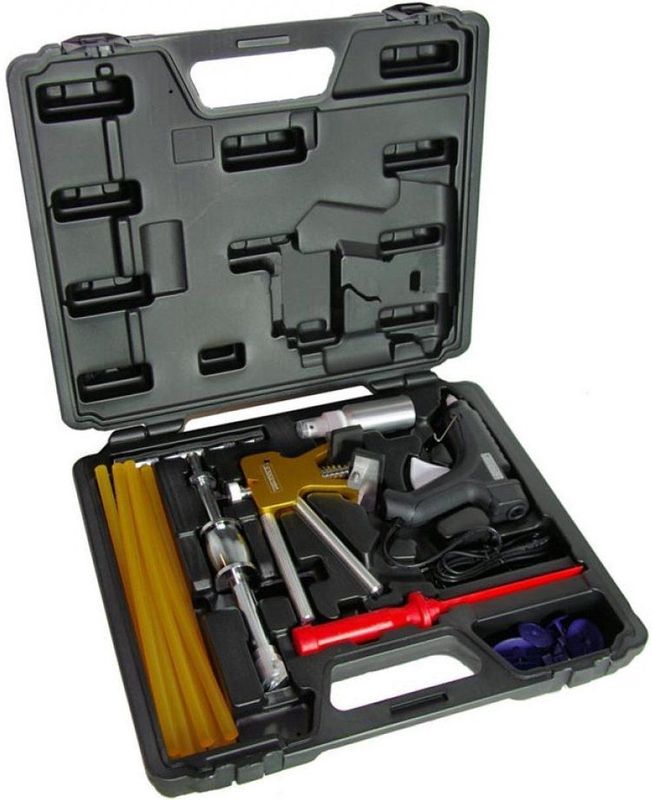 Uitdeukset - Weber Tools - Uitdeukset Incl. Lijm - Diverse UitDeuk-Pads - Inclusief Lijmpistool