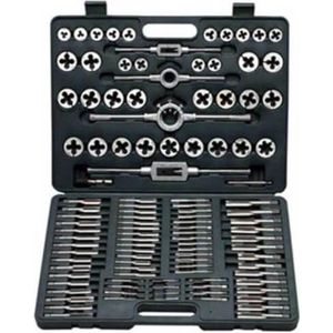 110-Delig Draadtap- en Snijset - Wolfraamstaal - Geschikt Voor SchroefDraadreparatie