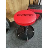 Weber Tools - Verrijdbare Werkplaatskruk - Hoogte Verstelbaar - Zachte Zitting - Zwenkwielen