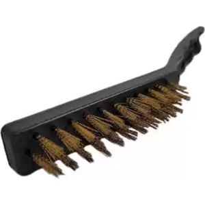 Weber Tools - Messing Remklauw Borstel - Messing - 225mm - Plastic Handvat