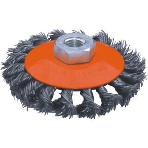 Weber Tools - Platte Staalborstel - Ø115mm - Getordeerd - M14