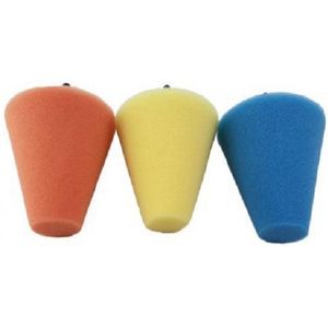 Weber Tools - Polijstkegel Set - Oranje - Blauw - Geel - Ø30mm t/m Ø75mm