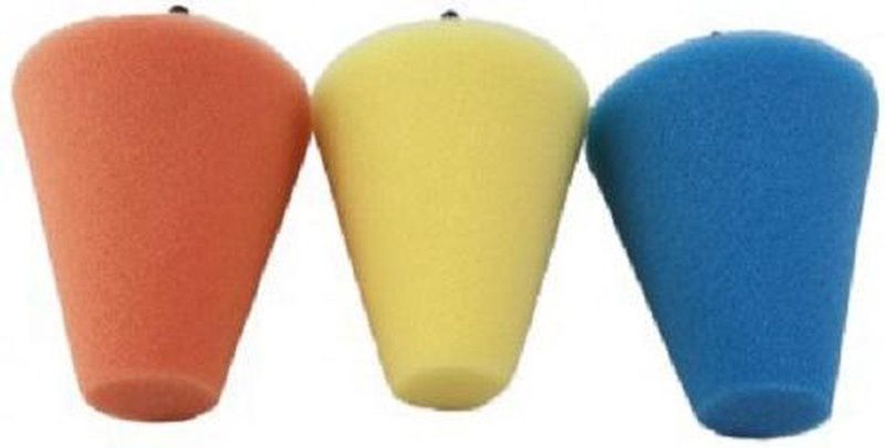 Weber Tools - Polijstkegel Set - Oranje - Blauw - Geel - Ø30mm t/m Ø75mm