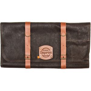 Xapron luxe leren messenmap/ messenfoedraal - kleur Utah Choco - 10 vakken