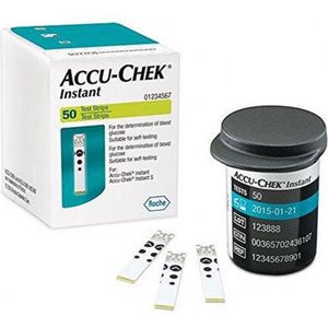 Accu-Chek Instant Teststrips - 100 stuks Accu chek - Het testen duurt 5 seconden - Hoeveelheid bloed 0.6µl