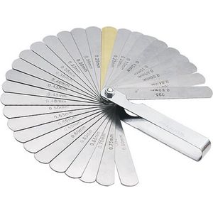 Voelermaatjes waaier set 32 diktes / Metrisch / Van 0.04mm tot 0.88mm / HaverCo