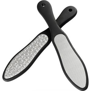 Eeltschraper roestvaststaal voet scrub zwart eelt vijl eeltvijl pedicure / HaverCo