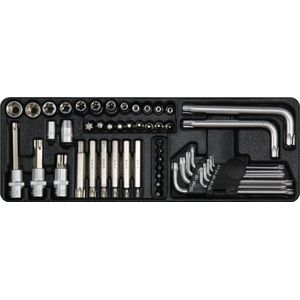George Tools gereedschap inlay 3. Inwendige en uitwendige Torx doppenset - 52 delig