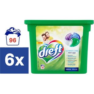 Dreft Ultimate Care 4in1 Caps - 6 x 16 Pods - Voordeelverpakking