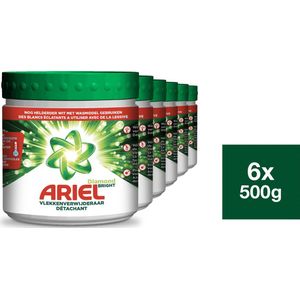 6x Ariel Vlekverwijderaar Diamond Bright Witte Was 500 gr