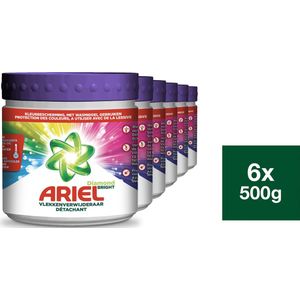 6x Ariel Vlekverwijderaar Diamond Bright Gekleurde Was 500 gr