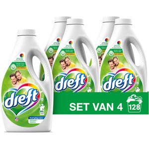 4x Dreft Vloeibaar Wasmiddel Origineel 32 Wasbeurten 1,6 liter