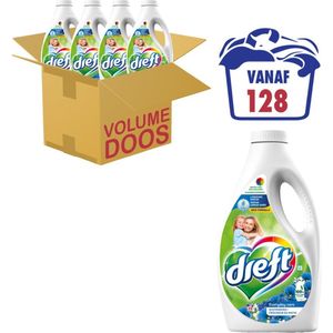 Dreft Vloeibaar Wasmiddel Ochtendfris - 4 x 1.6 l (128 wasbeurten)