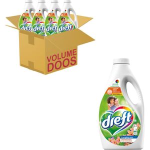 4x Dreft Vloeibaar Wasmiddel Amazone Regen 32 Wasbeurten 1,6 liter