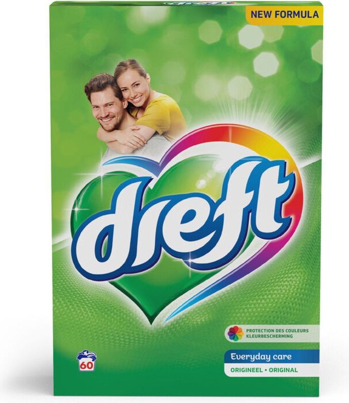 Dreft Everyday Care Waspoeder - 3.9 kg (60 wasbeurten)
