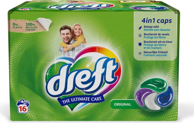 Dreft - Wasmiddel Capsules - 16 Stuks - Ultimate Care
