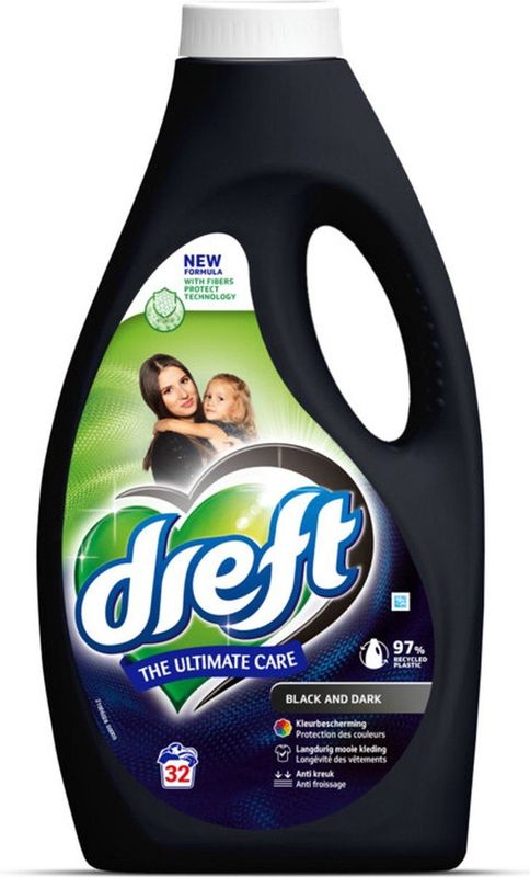 Dreft Ultimate Care Vloeibaar Wasmiddel Donkere WasWasbeurten