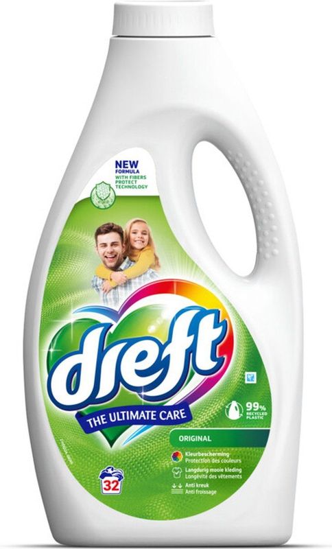 Dreft Ultimate Care Vloeibaar Wasmiddel Gekleurde Was OriginalWasbeurten