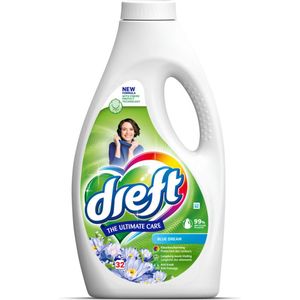 Dreft - Vloeibaar Wasmiddel - Gekleurde Was - Blauw - 32 Wasbeurten