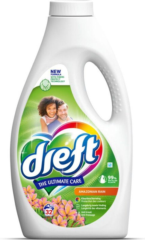 Dreft - Vloeibaar Wasmiddel - Amazone Regen - 32 Wasbeurten