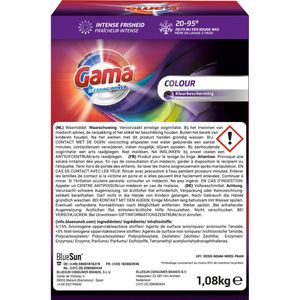 Gama - Poeder Wasmiddel Regular - 8 x 1,08 kg - Voordeelverpakking - 18 Wasbeurten