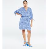 Fabienne Chapot - Blue Palmetto Clipper Jurk - Dames - Blauw - Tricot