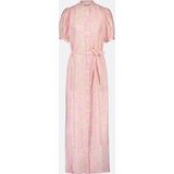 Fabienne Chapot - Maxi-jurk - Roze - Lenzing™ Ecovero™ Viscose Tencel Polyamide Linnen