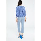 Blouse - Gevoerde Zoom - Bloemenprint - Lange Mouw - Normale Pasvorm